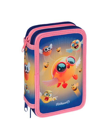 Penar echipat cu 3 fermoare Pelikan 400207263, 43 piese, Emoji 6