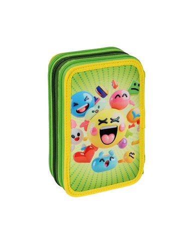 Penar echipat cu 3 fermoare Pelikan 400207263, 43 piese, Emoji 2