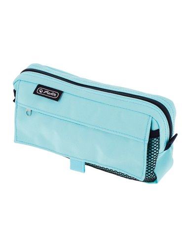 Penar etui cu 2 fermoare Herlitz 400205926, Turcoaz pastel