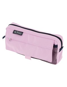 Penar etui cu 2 fermoare Herlitz 400205926, Roz pastel