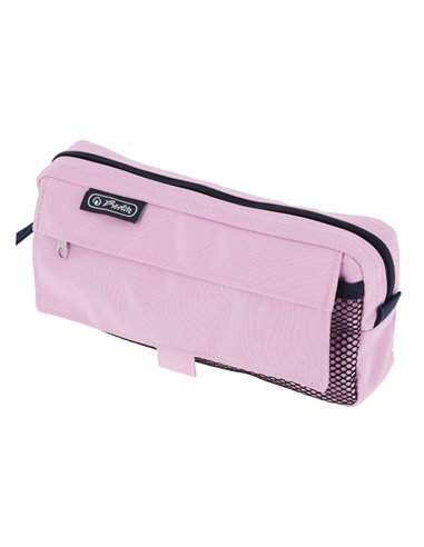 Penar etui cu 2 fermoare Herlitz 400205926, Roz pastel