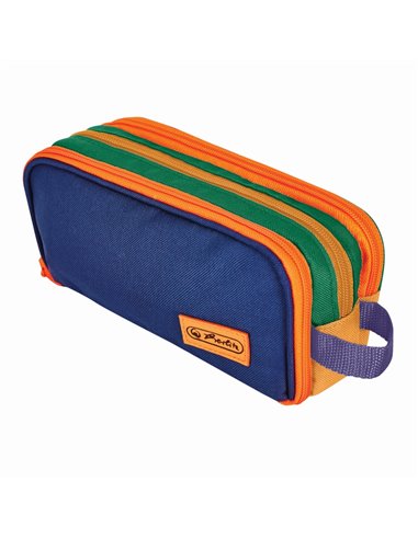 Penar etui cu 3 compartimente Herlitz 400206618, Neon