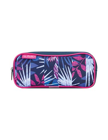 Penar etui cu 2 fermoare Teens Herlitz 50049264, Indigo flower
