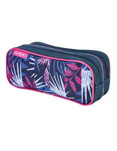 Penar etui cu 2 fermoare Teens Herlitz 50049264, Indigo flower