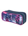 Penar etui cu 2 fermoare Teens Herlitz 50049264, Indigo flower