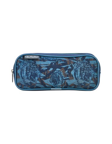 Penar etui cu 2 fermoare Teens Herlitz 50049264, Camo tiger