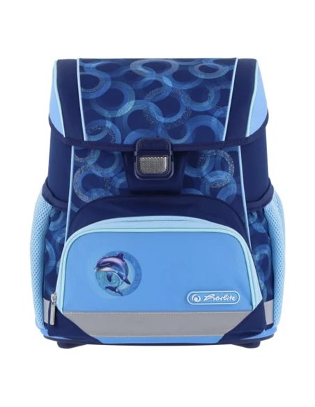 Ghiozdan scoala Herlitz Loop 400205567, 37 x 31 x 22 cm, Motiv Dolphin ride