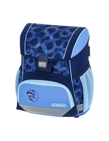 Ghiozdan scoala Herlitz Loop 400205567, 37 x 31 x 22 cm, Motiv Dolphin ride