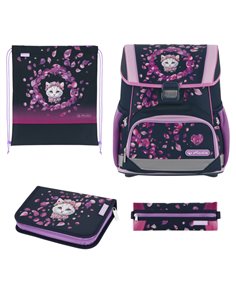 Ghiozdan scoala echipat Herlitz Loop plus 4002055606, 37 x 31 x 22 cm, Motiv Blossom dance