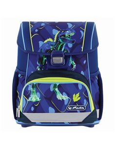 Ghiozdan scoala echipat Herlitz Loop Plus 400205563, 37 x 31 x 22 cm, Motiv T-REX Explorer 2