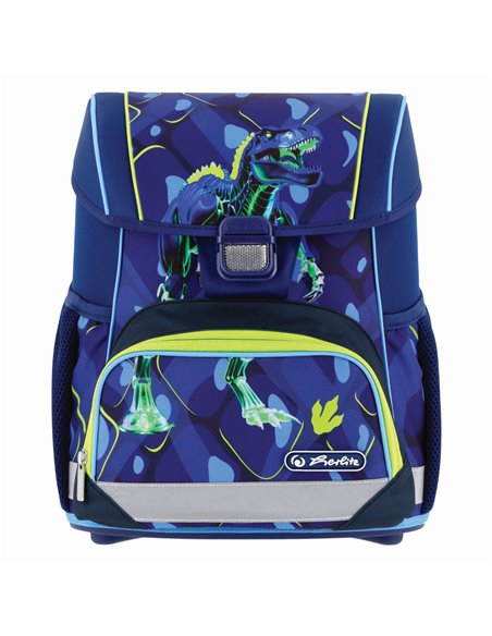 Ghiozdan scoala echipat Herlitz Loop Plus 400205563, 37 x 31 x 22 cm, Motiv T-REX Explorer