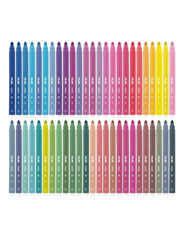 Carioca 50 culori vârf conic 5 mm MILAN
