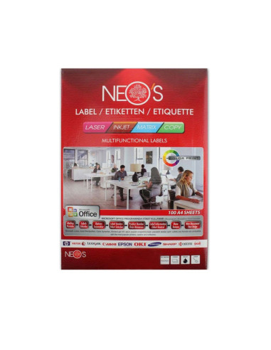 LD 2610-3,Etichete autoadezive A4 10/coală 105x57mm NEO'S