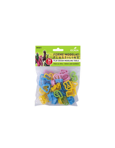 Forme modelat plastilina Litere si...