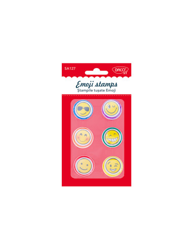 Stampila tusata Emoji set 6 DACO SA127