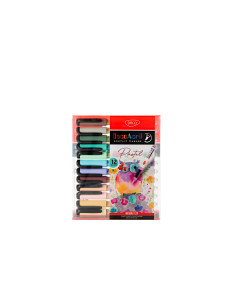 Marker acrilic varf pensula pastel set 12 DACO MK506/12P