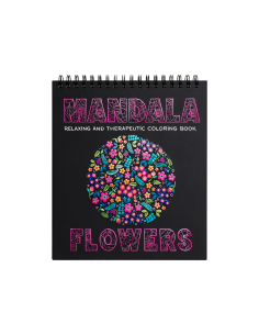 90176,Carte colorat 31x31 cm mandala Flori