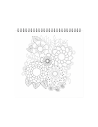 90176,Carte colorat 31x31 cm mandala Flori