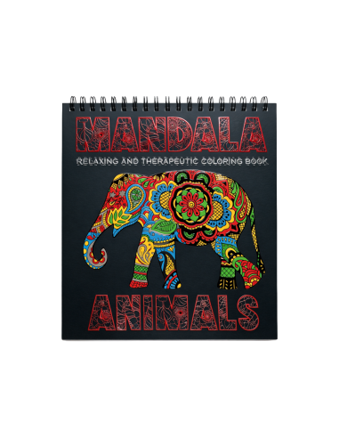 90138,Carte colorat 31x31 cm mandala Animale