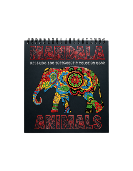 90138,Carte colorat 31x31 cm mandala Animale