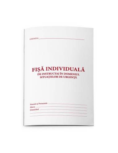Fisa individuala PSI A5