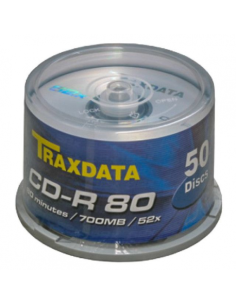 CDTRAX8048X10-50,CD TRAXDATA RITEK 80 min 52X 50 100/PA - Set 50 2