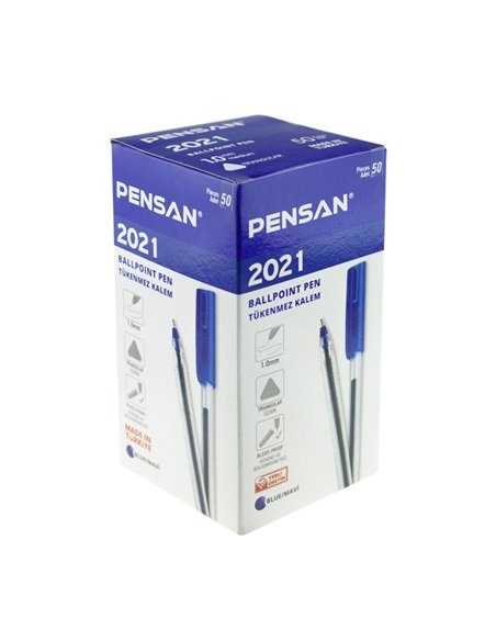 2021A-50,Pix Albastru 1 mm PENSAN - Set 50