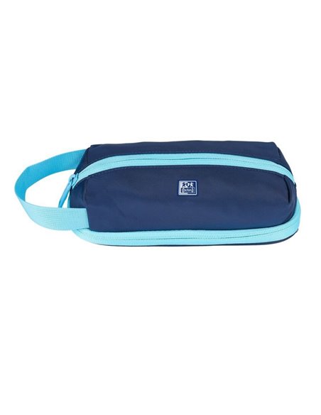Penar etui Oxford Bi-Color 400204575, 21 X 9 X 9 cm, Albastru inchis