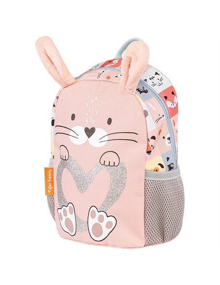 Ghiozdan gradinita Tiger Family Mini dear friends, 26 x 20 x 15 cm, Motiv honey bunny