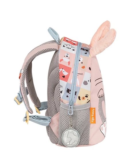 Ghiozdan gradinita Tiger Family Mini dear friends, 26 x 20 x 15 cm, Motiv honey bunny