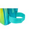 Penar etui dreptunghiular Oxford Gradient 400204527, 3 fermoare, Galben / turcoaz