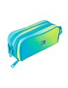 Penar etui dreptunghiular Oxford Gradient 400204527, 3 fermoare, Galben / turcoaz