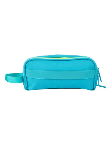 Penar etui dreptunghiular Oxford Gradient 400204527, 3 fermoare, Galben / turcoaz