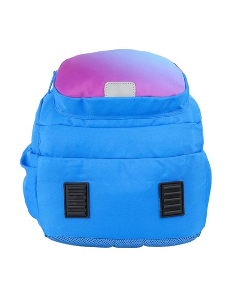 Ghiozdan scoala Oxford Gradient, 3 compartimente, 44 x 29 x 20 cm, Albastru/mov