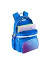 Ghiozdan scoala Oxford Gradient, 3 compartimente, 44 x 29 x 20 cm, Albastru/mov