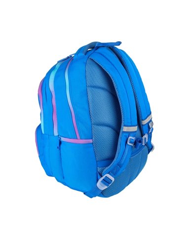 Ghiozdan scoala Oxford Gradient, 3 compartimente, 44 x 29 x 20 cm, Albastru/mov