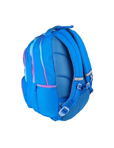 Ghiozdan scoala Oxford Gradient, 3 compartimente, 44 x 29 x 20 cm, Albastru/mov