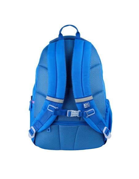 Ghiozdan scoala Oxford Gradient, 3 compartimente, 44 x 29 x 20 cm, Albastru/mov