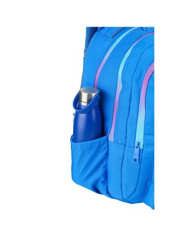 Ghiozdan scoala Oxford Gradient, 3 compartimente, 44 x 29 x 20 cm, Albastru/mov