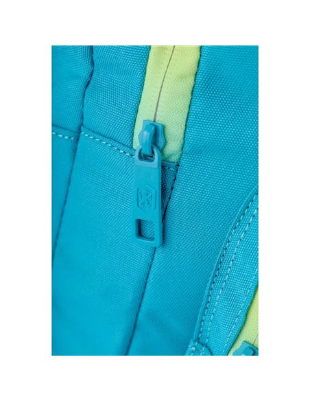 Ghiozdan scoala Oxford Gradient, 3 compartimente, 44 x 29 x 20 cm, Galben/turcoaz