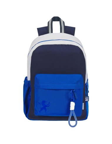 Ghiozdan scoala Oxford Funky, 40 x 28 x 15 cm, Albastru