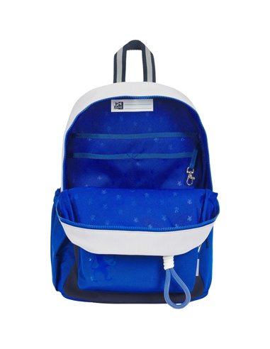 Ghiozdan scoala Oxford Funky, 40 x 28 x 15 cm, Albastru