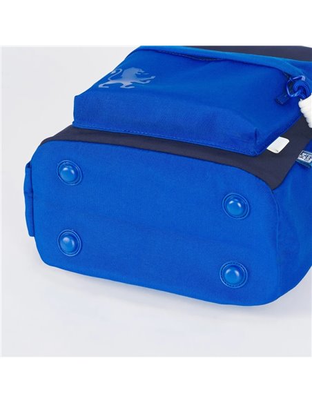 Ghiozdan scoala Oxford Funky, 40 x 28 x 15 cm, Albastru