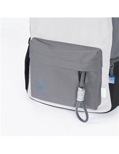 Ghiozdan scoala Oxford Funky, 40 x 28 x 15 cm, Gri