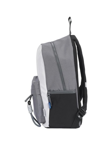 Ghiozdan scoala Oxford Funky, 40 x 28 x 15 cm, Gri