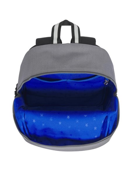 Ghiozdan scoala Oxford Funky, 40 x 28 x 15 cm, Gri