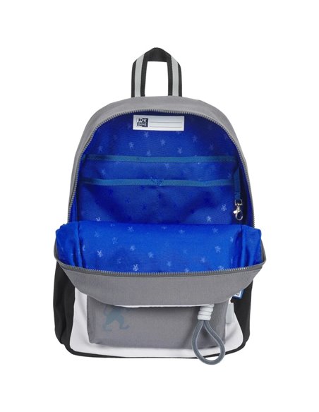 Ghiozdan scoala Oxford Funky, 40 x 28 x 15 cm, Gri