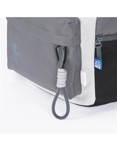 Ghiozdan scoala Oxford Funky, 40 x 28 x 15 cm, Gri