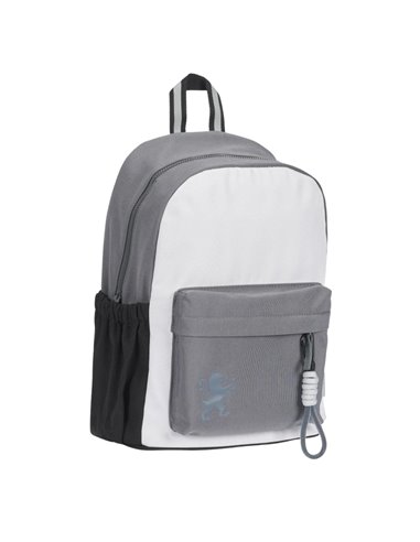 Ghiozdan scoala Oxford Funky, 40 x 28 x 15 cm, Gri