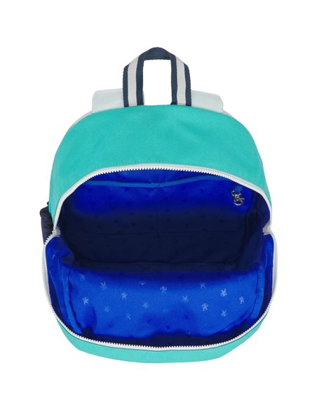 Ghiozdan scoala Oxford Funky, 40 x 28 x 15 cm, Turcoaz